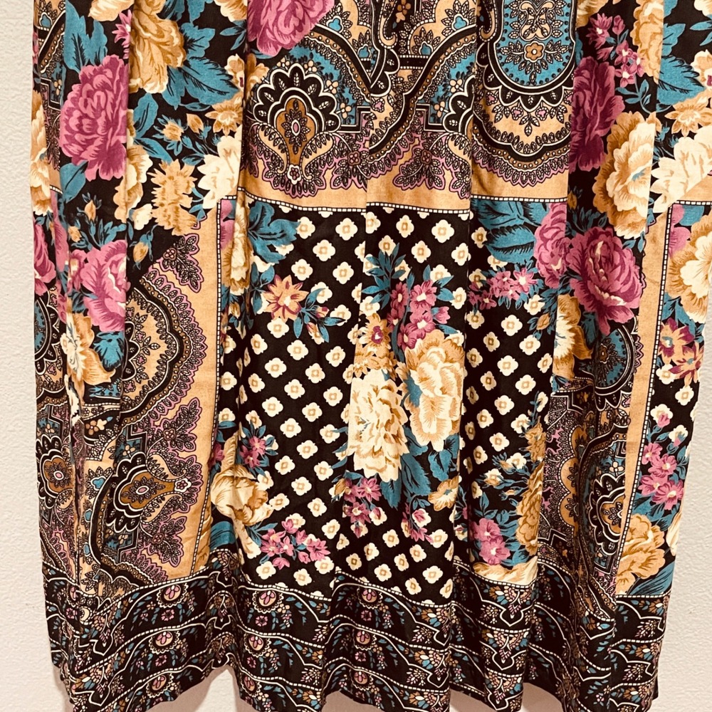 Vintage Koret‎ Petites Women's Skirt Size 10 Petite Paisley and Floral - Picture 8 of 15